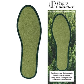 Primo Calzature Insoles for Men and Women, 2 Pairs of Odour-Inhibiting Shoe Insoles, Lightweight Insoles for Relaxation on the Feet, Insoles, 100% Made in Italy (Sponge and Coconut