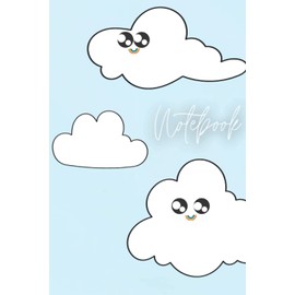 Cartoon Cloud Notebook: 120 Page, Lined, A5, 6x9 Journal