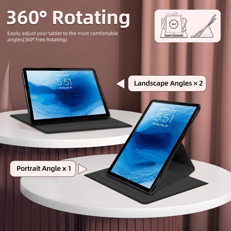 ETLKJVBL for Kindle Paperwhite 12th Generation Case 7", 360 Degree