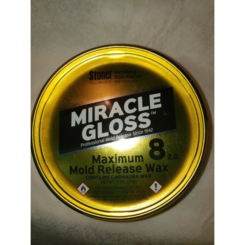 STONER WAX, FORMERLY MEGUIAR'S MIRROR GLAZE MAXIMUM 8 MOLD RELEASE