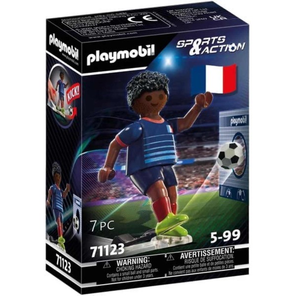 PLAYMOBIL Sports & Action 71123 France Football Player with Kick