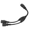 Power Cable Splitter Y Shape 30cm IEC320 C14 Male to