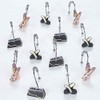 BESTRIPES Shower Curtain Hooks Rings, Set of 12 Stainless Steel