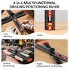 4-in-1 Drilling Positioning Jig, 35cm/14inch Multifunctional T Square Adjustable Angle