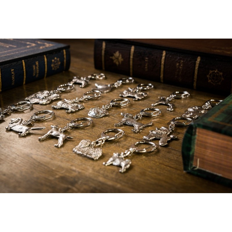 Brittany (buritani-supanieru) Made in England Art dog key holder Collection