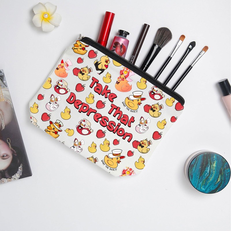 WZJHCL Anime Makeup Pouch Take That Depression Cosmetic Kit Bag