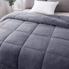 KASENTEX Luxury Plush Sherpa Comforter, Ultra Soft Cozy Reversible Fleece
