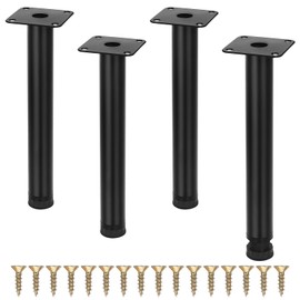 VINEST 4PCS Furniture Legs, 7.87in/20cm Legs for Furniture, Adjustable Cabinet Legs, Metal Furniture Feet for DIY Replacement Sofa Table Chair Desk Kitchen Cupboard Cabinets, Reusable