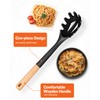 Silicone Pasta Fork, Kitchen Heat Resistant Noodle Spoon Server, BPA