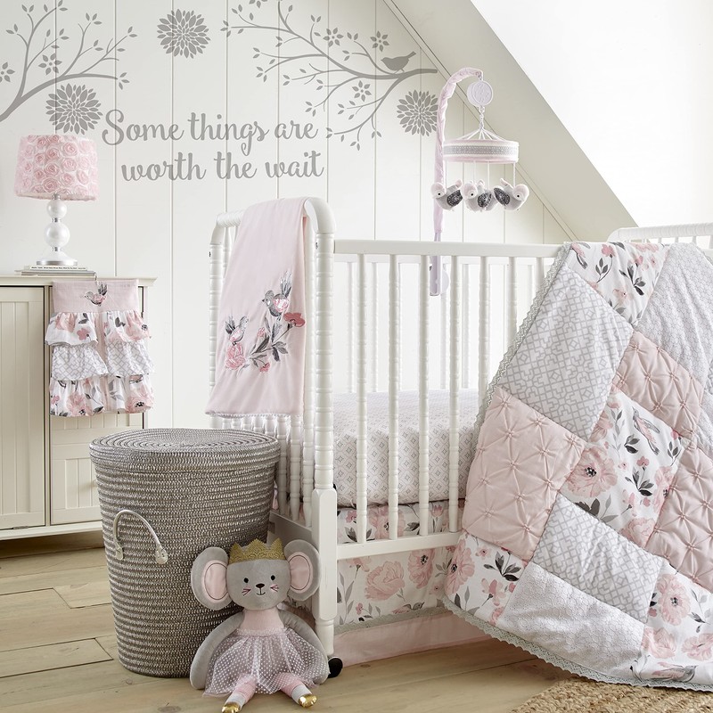 Levtex Baby - Elise Table Lamp and Shade - Spindle