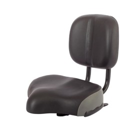 CDHpower Bicycle Cycling Saddle/Bicycle Seat (Backrest Black with Grey) Oversized Comfortable with Backrest Replacement Soft Back Rest PU Cushion