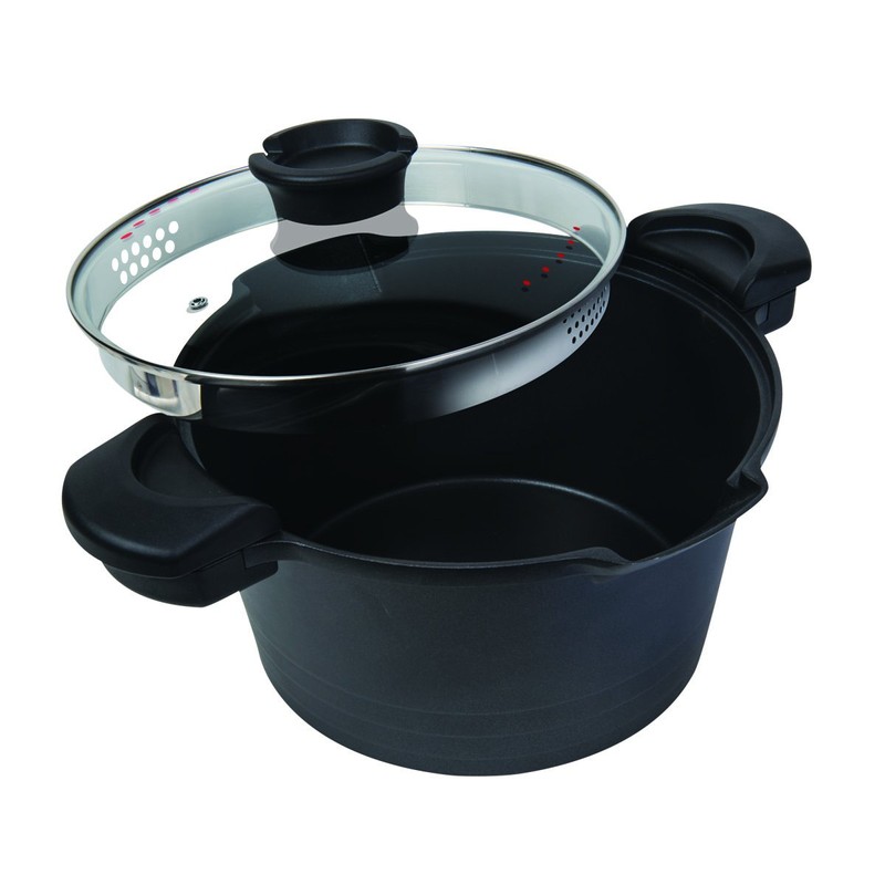MasterPan 5 QT. Non-Stick Stock N’ Pasta Pot w/ Locking