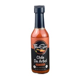 Chile De Arbol Hot Sauce by Fresco Sauce- Arbol Chilies - Mango - Flavorful - All Natural- Vegan - Gluten Free - 5 fl oz