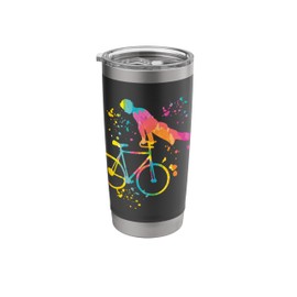 Artistic Cycling Colorsplash Trick Bicycling Stainless Steel Insulated Tumbler