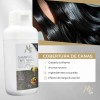 Shampoo Tinte Negro, Cobertura Canas, Aceite Argán. Mc Life