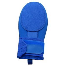 Blue Sliding Mitt with Custom Embroidered Number Baseball Softball. Baserunner Protection Glove. Youth and Adult