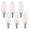 Beonllay LED E12 Light Bulb, 6 Pack, 25W Equivalent, 4000K