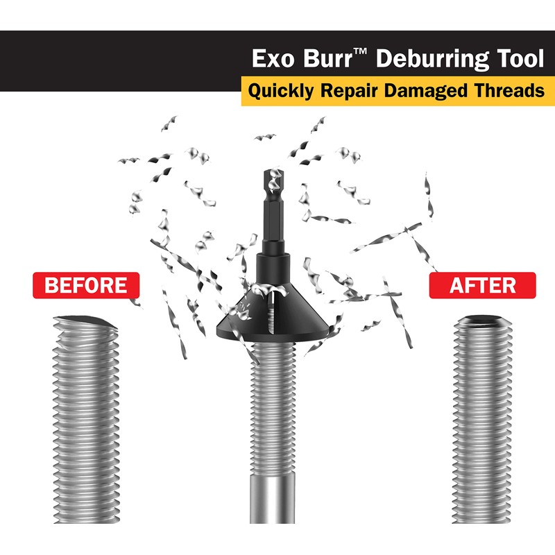 Titan 51950 EXO BURR External Deburrer and Chamfering Tool for