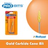 Gold Carbide Cone Bit -CC3- Four Pack for Nails |