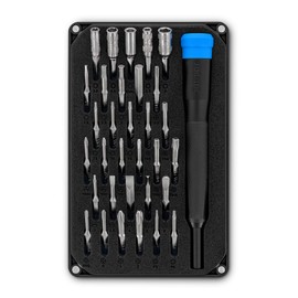 Kit de destornilladores Moray de iFixit - 32 puntas de precisin para smartphones, consolas de juegos y reparacin de pequeos aparatos electrnicos      
