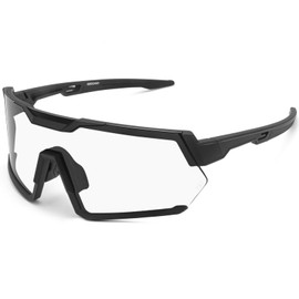 Photochromic Sports Sunglasses for Men Women UV Protection Cycling Glasses Lightweight for Running Driving Fishing UV400 Protection