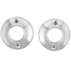 Stone Harbor Hardware Flanges for Economy Shower Rod, Exposed Screws, Polished Chrome