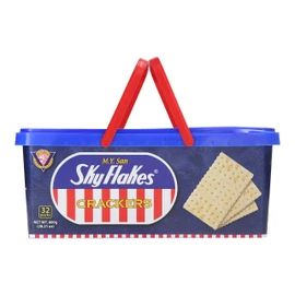 M.Y. San SkyFlakes Crackers 800g Tub Individually Wrapped