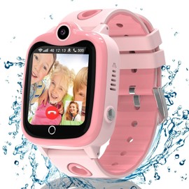 Kids Smart Watch Boys Girls, 4G Smart Watch for Kids Watch with Video Call GPS SOS Voice Chat Games School Mode Camera Alarm Clock, KidsGPS Tracker Watch Phone Birthday Toy Gifts for 4-12 Years Old