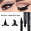 LINXINS 2 in 1 Winged Eyeliner Stamp, Waterproof Liquid Eyeliner
