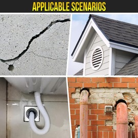 Steel Wool for Mice Control, 52 Ft 4 Rolls Coarse Wire Fill Fabric DIY Kit, Hardware Cloth, Steel Wool Blend Hardware Cloth Gap Blocker for Holes Wall Cracks Vents in Garden, House, Garage