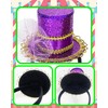 Purple Mini Top Hat Headband for Adult Fascinator
