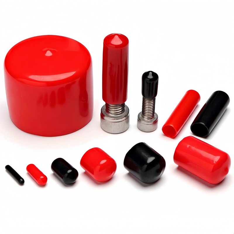 Boxonly Screw Thread Protectors PVC Rubber Round Tube Bolt Cap