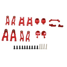 RC Upgrade Parts Kit Aluminum Alloy Lightweight Delicate RC Upgrade Set for UDI UD1603 UD1604 1/16 Car Red