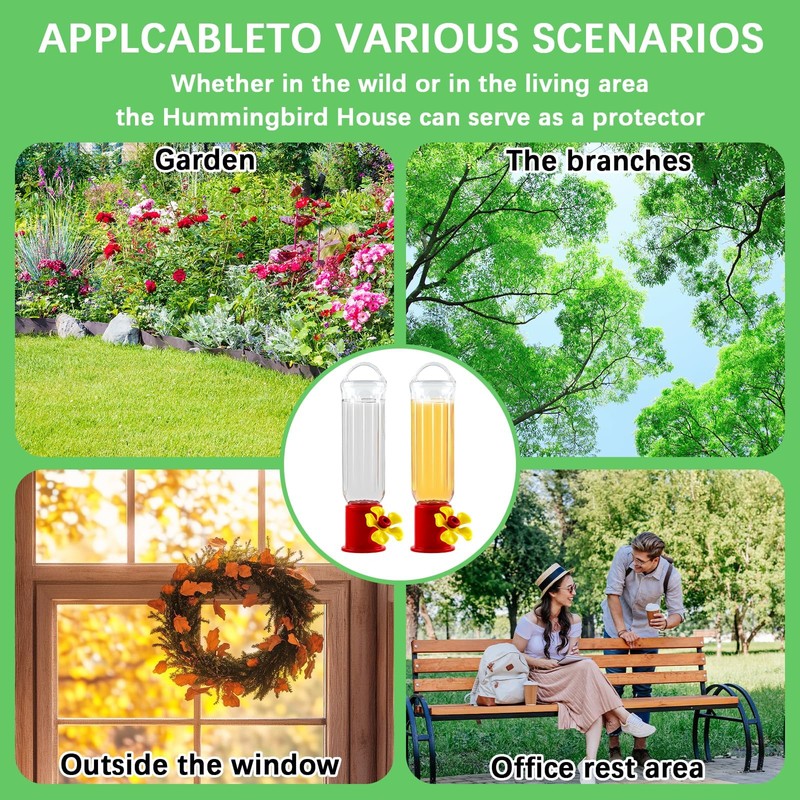 10 Pack Small Hummingbird Feeder for Outdoors Mini Hummingbird Feeders