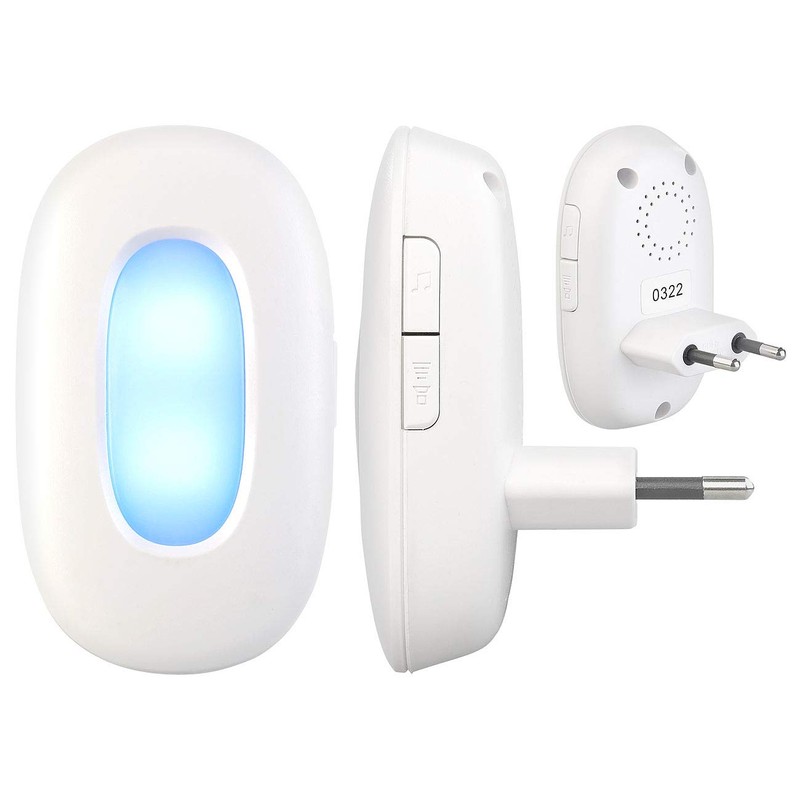 CASAcontrol Wireless Bell Socket: Socket Wireless Bell with Optical Signal,
