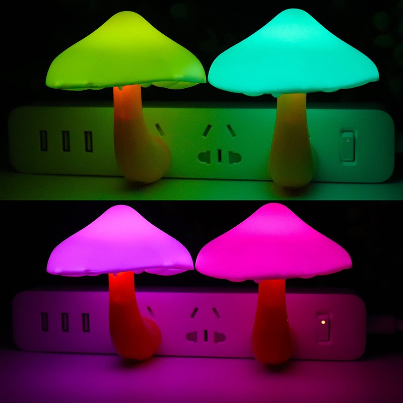 AUSAYE Sensor LED Night Light Plug in Lamp Mushroom Night