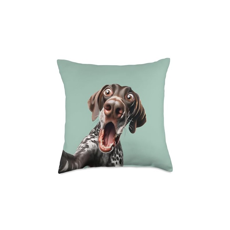 Funny German Shorthaired Pointer Taking a Selfie Dog Mom Dad