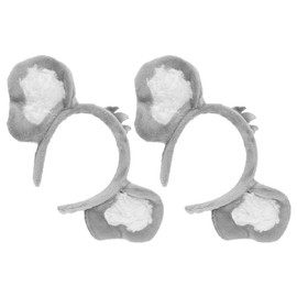 jojofuny 2pcs Koala Hair Hoop Plush Koala Ear Headband Animal Headbands, Funny Party Headwear Cosplay Hair Accessories for Adult Kids