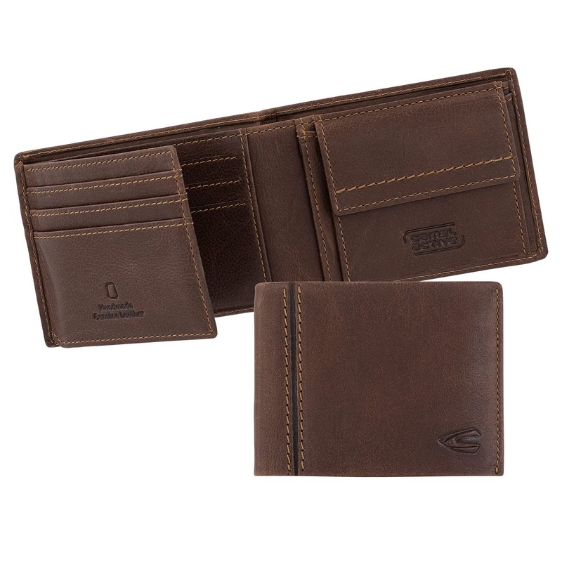 camel active Bilbao Men's Wallet Small Landscape Format RFID Leather