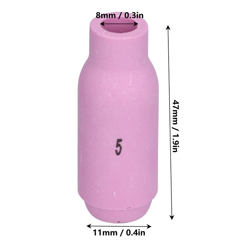 20Pcs TIG Alumina Nozzles Ceramic Cup Gas Lens Shield Consumables