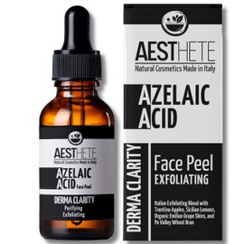100 ml Azelainsäure 10 % in Peeling für das Gesicht mit Spülung für fettige, gemischte und empfindliche Haut Azelaic Acid Chemische und enzymatische Säure für erweiterte Poren, Pickel, Mitesser und
