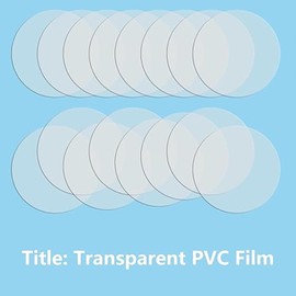 100 PCS Circle Mylars, Button Parts Metal with Clip Pin Top & Bottom Plastic Cover Film Button Maker Parts (58MM)