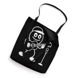 Funny stick figure playing guitar: cool musician motif Tote Bag
