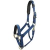 Shires Topaz Nylon Pony/Horse Headcollar - Navy Blue Cob