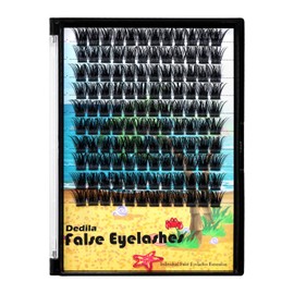 Dedila120Pcs 8-20mm Available Handmade D Curl Wide Stem Individual False Eyelashes Cluster Eyelash Extensions Dramatic Look Volume Eye Lashes Set Home DIY Lashes (18mm)