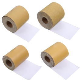 Total 20 Yards Long Continuous Roll Kit - 80 120 220 320 Grit PSA Longboard Sandpaper, 2-3/4" Wide - Self Adhesive Stickyback Sandpaper for Automotive, Woodworking, Hand Sanding Blocks