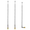 VooGenzek 3 PCS 65cm 4 Section Replacement Telescopic Aerial Antenna,