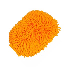 GULUANT Replacement Orange Microfiber Car Kitchen Household Wash Washing Cleaning Glove Mitt (8" x 11" x 1" Thick)