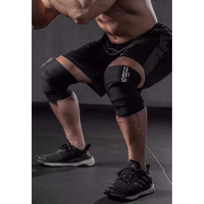 TAVIEW Knee Wraps (1 Pair), Knee Support for Squats, Weightlifting,