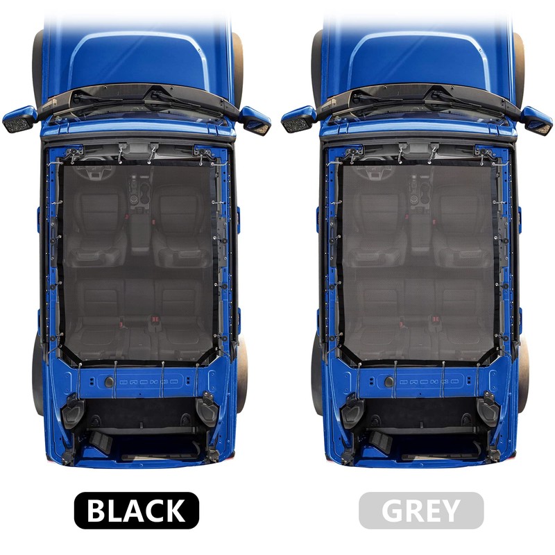 Sukemichi Sunshade for Ford Bronco,Mesh Sun Shade Bikini Top Cover